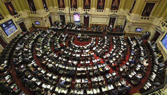 Vista área de la Cámara de Diputados de Argentina. (Foto: AFP)