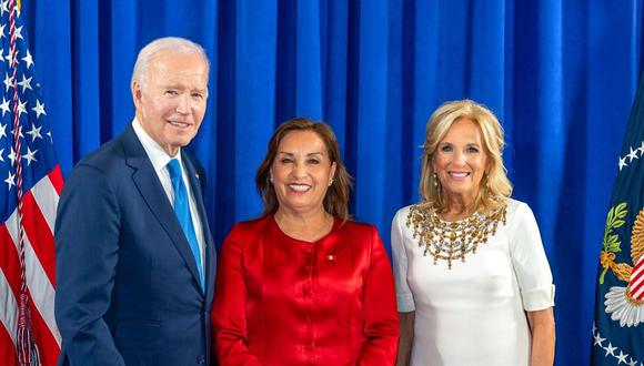Acá no solamente vamos a tener una reunión bilateral con el presidente Biden, sino también con otros líderes e inversionistas, dijo Dina Boluarte. (Foto: Presidencia)