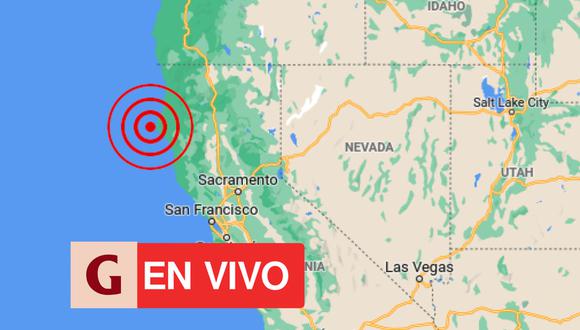 Reporte oficial del último temblor en California. Epicentro, magnitud y profundida. (Foto: Gestión Mix / Composición)