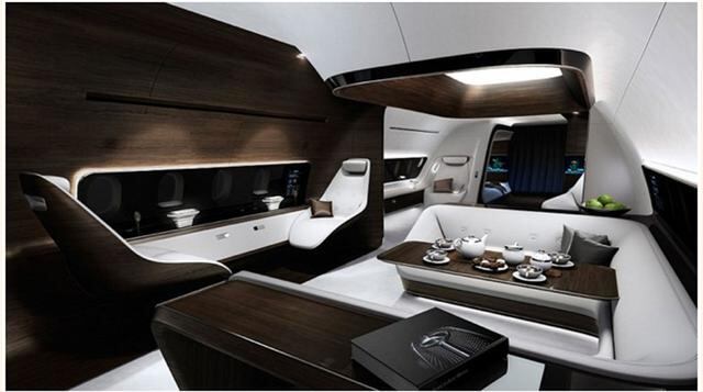 El "concept-plane" fue descubierto al público en la reciente Convención y Exhibición de Aviación Comercial Europea que se desarrolló en Ginebra