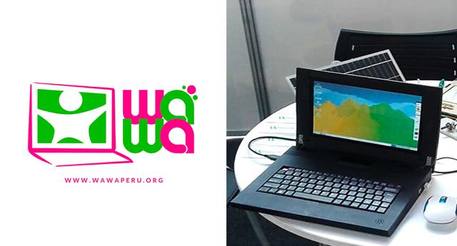FOTO 4 | 4. Wawalaptop. Ofrece laptops hechas en Perú que permiten mejorar su sistema con solo el cambio de placa SBC y cuentan con un panel solar portátil como cargador. (Foto: Facebook)