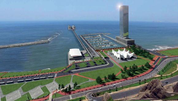Una inversión de 140 millones de dólares es la estimada para la construcción del terminal de cruceros de Miraflores . (Foto: Instituto Peruano de Derecho Urbanístico)