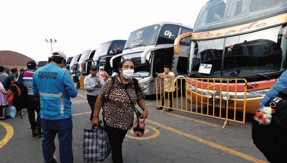 Buses interprovinciales podrán usar el 100% de sus asientos. (Foto: GEC)