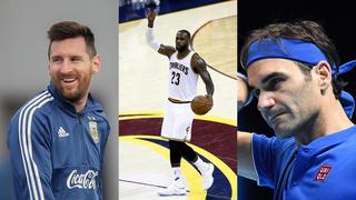 Forbes: Messi, LeBron James y Federer entre los deportistas mejor pagados del mundo