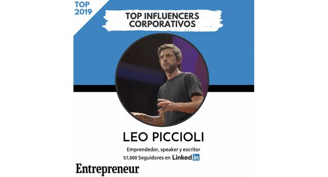 FOTO 2 | 2. Leo Piccioli. Emprendedor, speaker y escritor
Seguidores en LinkedIn: 57,000
Perfil en LinkedIn  
Página web 
País: Argentina
Leo Piccioli es un conferenciante internacional, conocido por ser exCEO de Staples en Argentina y Brasil. Leo es autor del reconocido libro Soy Solo donde cuenta historias honestas de liderazgo para ser feliz en el siglo 21. Actualmente ayuda a emprendedores y empresas con sesiones estratégicas 1:1. Leo es también LinkedIn Top Voices 2018.