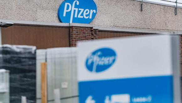 Sede de la compañía Pfizer en Bélgica. (Foto: JONAS ROOSENS / BELGA / AFP)