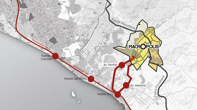 Mapa de Zona Industrial Lurín en Lima. (Foto: Captura)