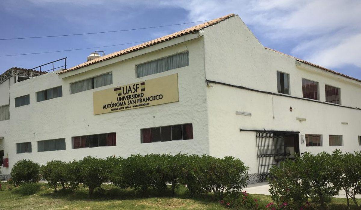 Universidad Autónoma San Francisco incumplió las condiciones básicas de calidad. (Foto: Sunedu)