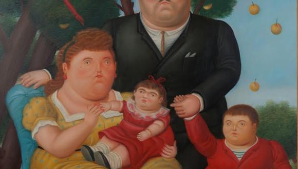 Una familia de Fernando Botero