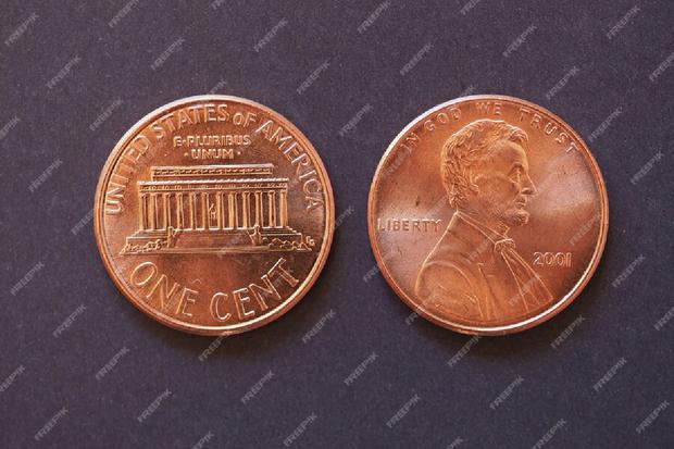La moneda de un centavo es la más baja en la escala económica de Estados Unidos, pero puede llegar a valer miles de dólares (Foto: Freepik)
