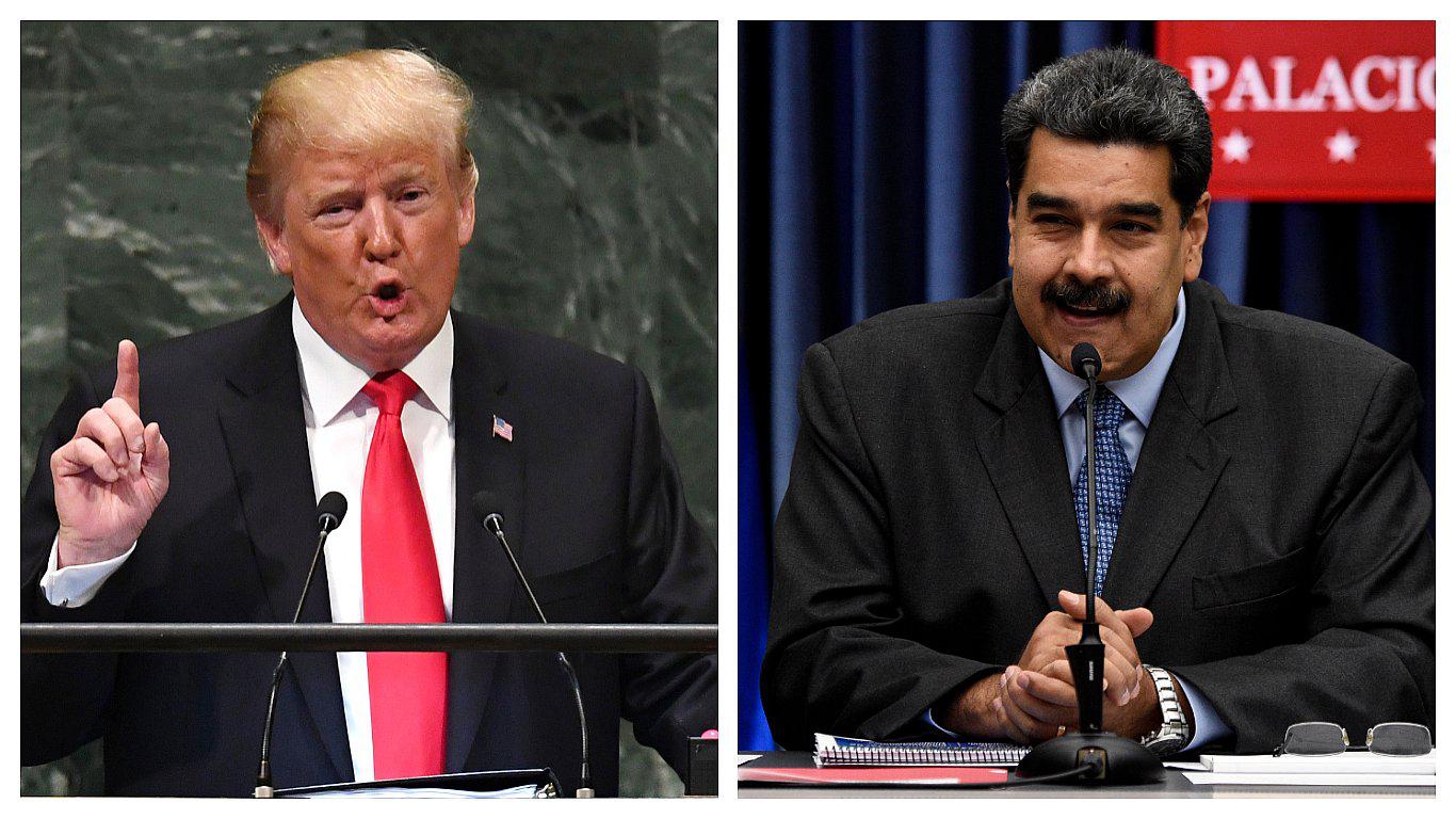 ​Donald Trump y Nicolás Maduro.