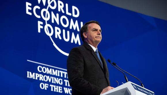 Jair Bolsonaro expuso por primera vez a nivel internacional las reformas económicas liberales que planea emprender su gobierno. (Foto: EFE)