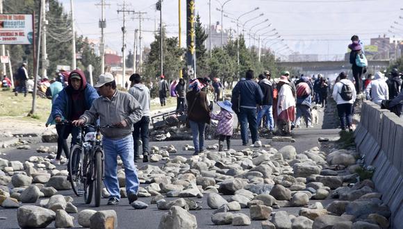 Nuevas vías nacionales son las afectadas por las manifestaciones en contra del gobierno de Dina Boluarte. (Foto: Aizar Raldes | AFP)