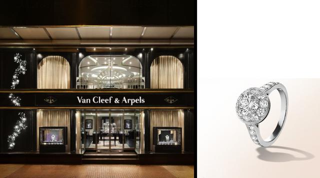 9. Van Cleef Arpels. Fundada en 1986 por Alfred Van Cleef y su cuñado Salomon Arpels, es conocida por su minucioso trabajo con piedras preciosas y por utilizar motivos de flores, hadas y animales.