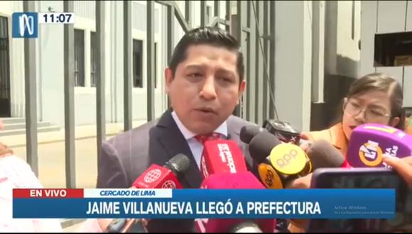 César Euscátegui afirmó que Jaime Villanueva no obstaculizará y colaborará con las investigaciones