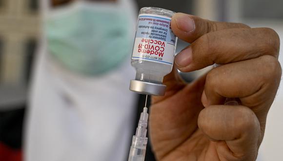 Vacuna Moderna. (Foto: AFP)