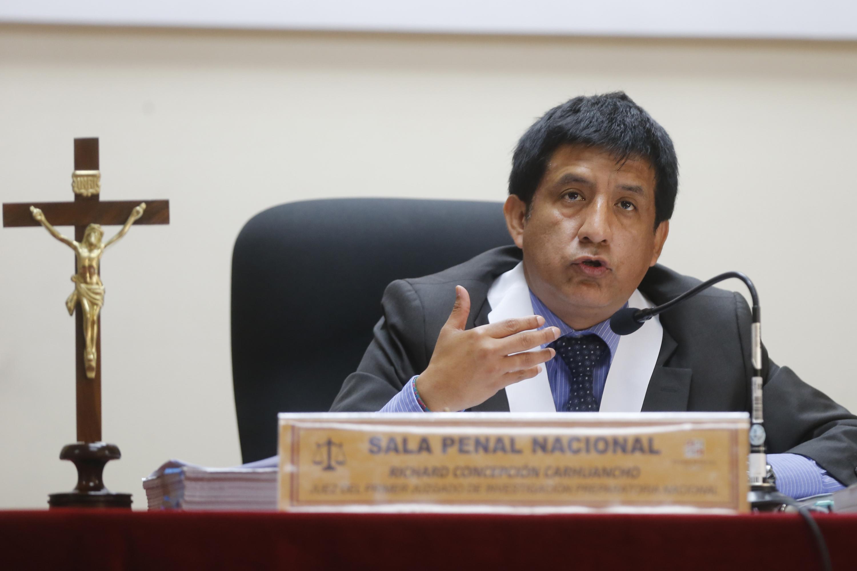 El juez de investigación preparatoria Richard Concepción Carhuancho dijo que la información publicada es parte de una campaña de desprestigio. (Foto: GEC)