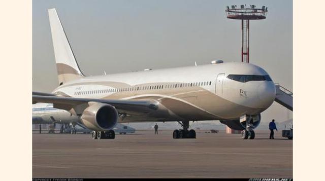 Boeing 767-33A/ER – El “Bandido” de los cielos. Propiedad de otro magnate ruso: Roman Abramovich, dueño del equipo de fútbol inglés Chelsea. Su costo oscila entre los US$ 120 millones y US$ 170 millones. Según la prensa, el avión posee un sistema antimisi