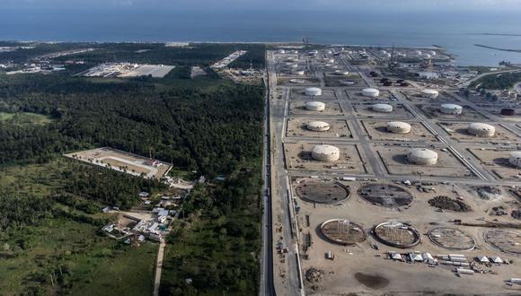The Petroleos Mexicanos Dos Bocas Refinery under construction in Sept. 2021.