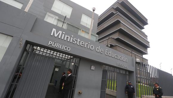 Ministerio de Educación. (Foto: Difusión)