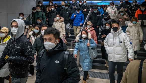 Viajeros en una estación de metro en Beijing, China, el miércoles 21 de diciembre de 2022.. Bloomberg
