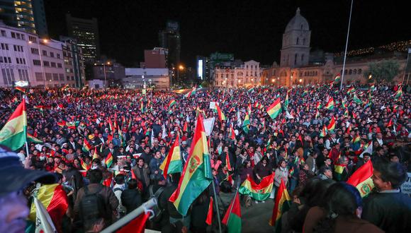 La Paz, sede del Gobierno y del Parlamento bolivianos, y Cochabamba, otra de las principales ciudades del país, fueron los escenarios principales de las protestas contra Evo Morales. EFE/Martin Alipaz
