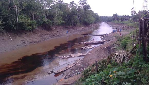 Comunidades nativas son afectadas por el petróleo que llegó al río Marañón, en Loreto. (Foto: Defensoría del Pueblo)