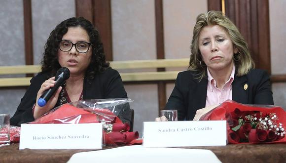 Las fiscales Rocío Sánchez y Sandra Castro enfrentan una investigación preliminar contra las fiscales  por presuntas infracciones administrativas.