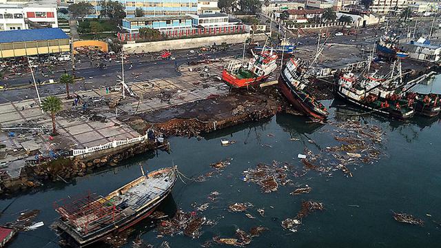 FOTO 11 | 16 de septiembre de 2015: Un terremoto en Coquimbo (Chile) de magnitud 8,3 causó la muerte de 15 personas y cuantiosos daños materiales.