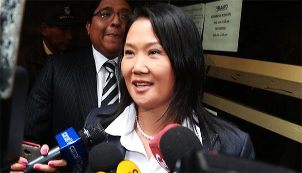 Keiko Fujimori se refirió a los chats de los congresistas de Fuerza Popular tras su detención. (Foto: Agencia Andina)