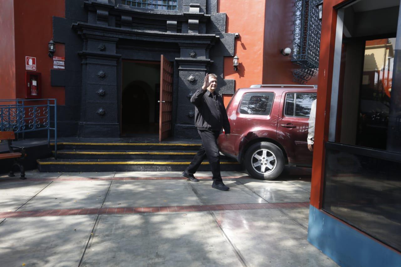 Alan García se dirigió al Instituto de Gobierno de la Universidad San Martín de Porres. (Foto: Mario Zapata / GEC)