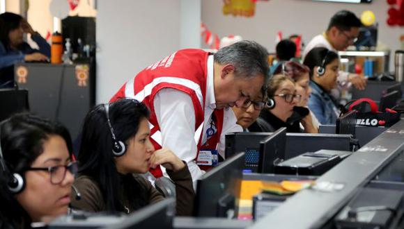 Sunafil fiscaliza call centers.