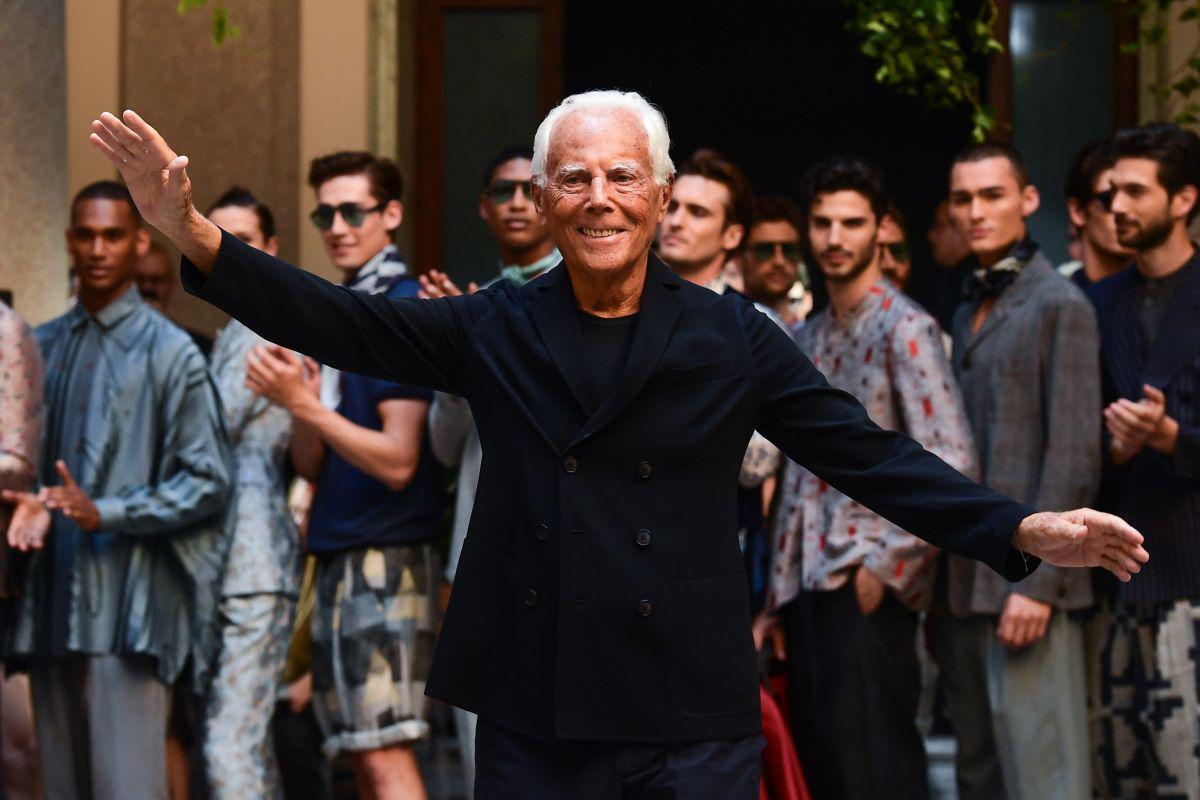 Giorgio Armani. A sus 85 años sigue al frente de la compañía que fundó en 1978. (Foto: AFP)