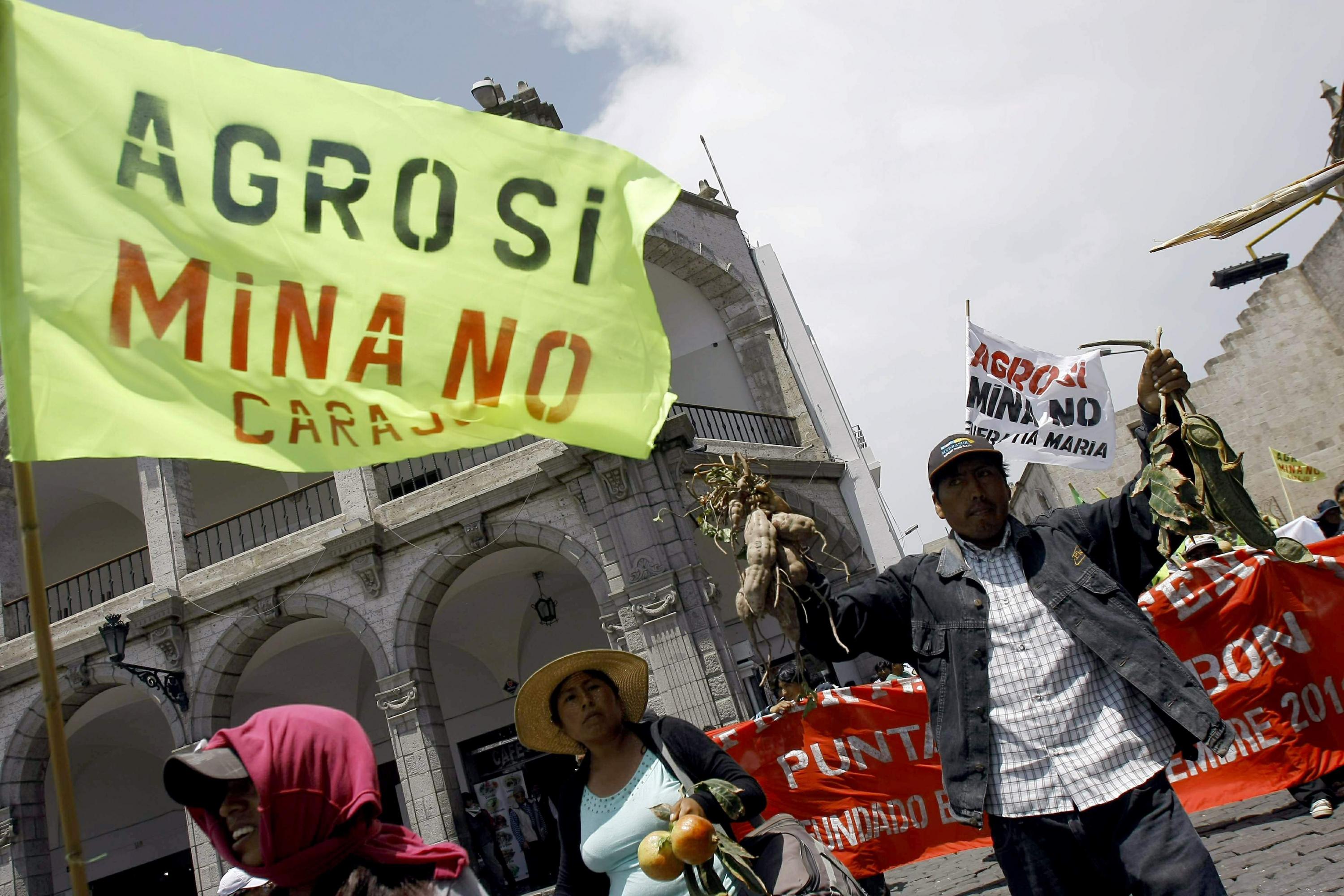 El proyecto Tía María ha estado al centro de numerosas protestas. (Foto: GEC)