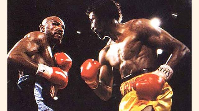 7. Marvin Hagler vs. Thomas Hearns. Celebrada en Las Vegas el 15 de abril de 1985. Ambos protagonistas imprimieron un ritmo frenético a la pelea, que terminó en el tercer asalto con un nocaut de Hagler. (Foto: Mundo Deportivo)