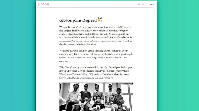 FOTO 5 | Gibbon. Es una especie de playlist para aprender. Los usuarios coleccionan videos y artículos que te pueden enseñar desde programación hasta storytelling.