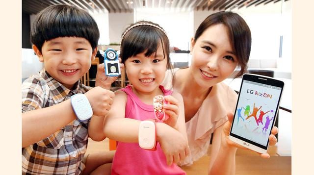 LG KizON este &#039;wearable que se controla con una aplicación instalada en nuestro teléfono. Es una especie de pulsera con modem 2G y receptor GPS para conocer la localización de nuestros hijos. (Foto: OLG)