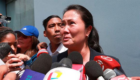 Keiko Fujimori se quebró al narrar "humillaciones" que sufrió durante los 8 días que permaneció detenida. (Foto: Agencia Andina)