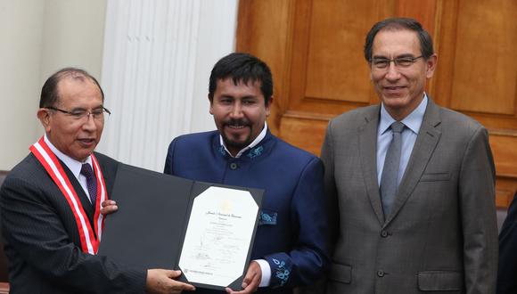 Elmer Cáceres Llica, conducirá el Gobierno Regional de Arequipa durante el período 2019-2022. (Foto: Andina)