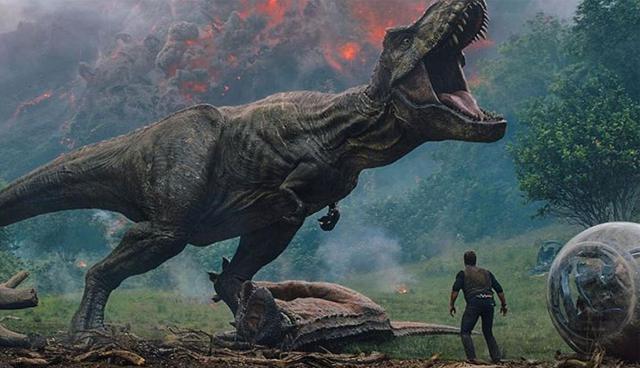 FOTO 1 | 1. Jurassic World: Fallen Kingdom. La segunda parte de Jurassic World se mantuvo en el primer lugar de la taquilla internacional. Protagonizada por Chris Pratt, la cinta recaudó US$ 60 millones. (Foto: IMDB)