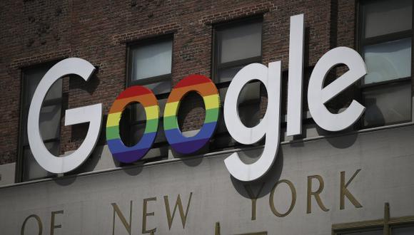 El logotipo de Google adorna el exterior de su oficina de Nueva York Google Building. (Foto: AFP)
