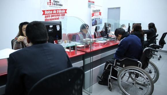Trabajadores con discapacidad. (Foto: MTPE)