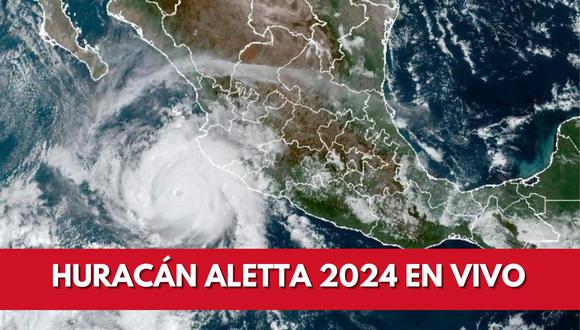 Huracán Aletta se acerca a México: Sigue su trayectoria EN VIVO. Mantente informado sobre la trayectoria actual y los estados que podrían verse afectados por el Huracán Aletta en México. | Crédito: NOAA vía AP / Composición Mix