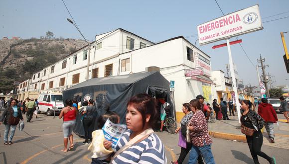 Antiguo Hospital de Ate está colapsado. (Foto: Juan Ponce/GEC)