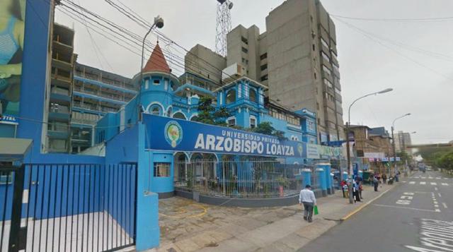 Universidad Privada Arzobispo Loayza. Ubicada en Lima. Las carreras autorizadas son siete: Enfermería; Obstetricia; Estomatología; Farmacia y Bioquímica; Terapia Física y Rehabilitación; Administración de Empresas; y Contabilidad.