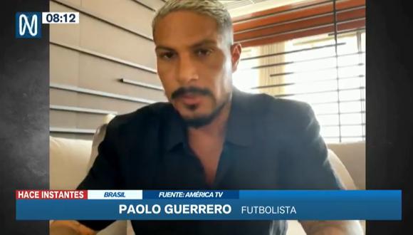 Paolo Guerrero se pronunció ante los mensajes que recibió por extorsionadores. Foto: Canal N
