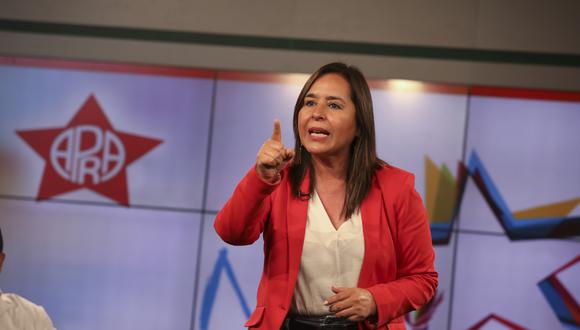 Nidia Vílchez se quedó sin candidatura presidencial en las Elecciones 2021 por el Apra. (Foto: Britanie Arroyo / GEC)