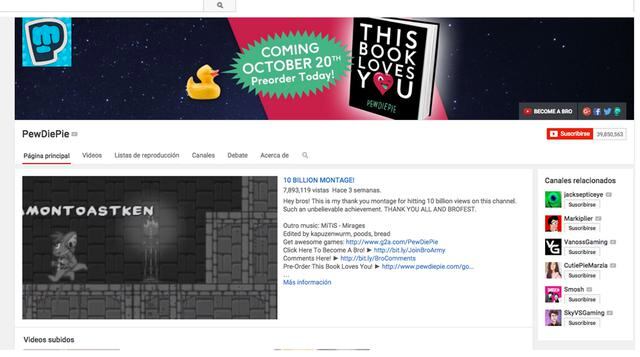 Pewdiepie es sueco, tiene 25 años y es el youtuber con más ingresos en el mundo: US$ 12 millones antes de impuestos en el año gracias a que los anunciantes están dispuestos a pagar un dineral para que sus productos sean vistos por los millones de fans que