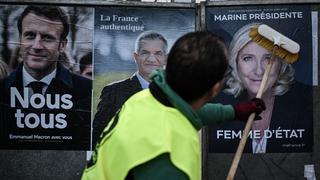 Francia: Macron y Le Pen empatados en presidenciales según primer sondeo a pie de urna