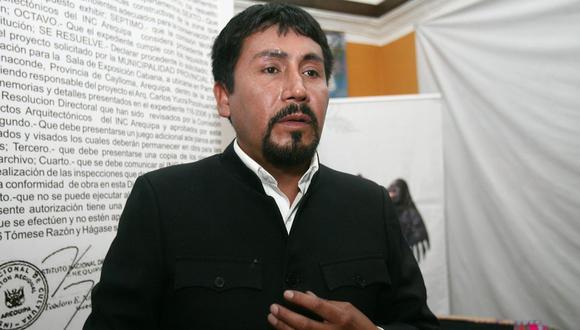 El gobernador regional de Arequipa, Elmer Cáceres, fue denunciado por Southern Perú. (GEC)